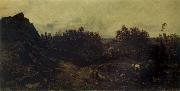 Theodore Rousseau View on the Outskirts of Granville oil painting artist